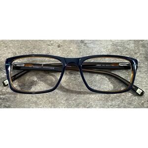 MARCHON NYC LEROY 412 Dark Blue Eyeglasses Frames Flex Hinges 53-17-140-32m G6